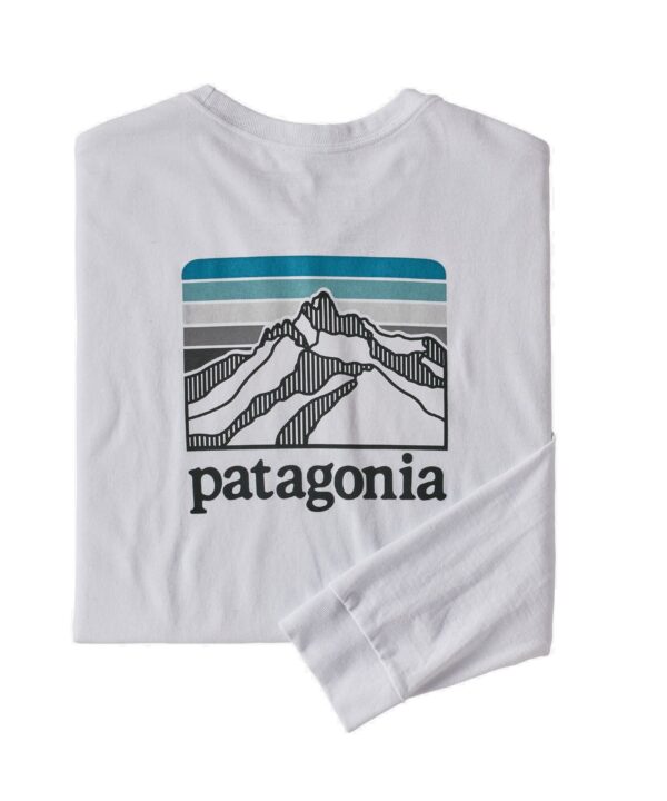 Patagonia Ms L/S Line Logo Ridge Responsibili-Tee White