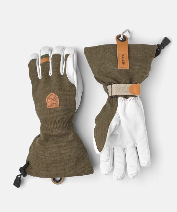 Hestra Army Leather Patrol Gauntlet 5-finger Olive