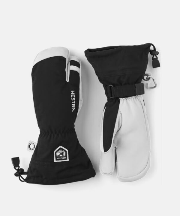 Hestra Army Leather Heli Ski 3-finger svart